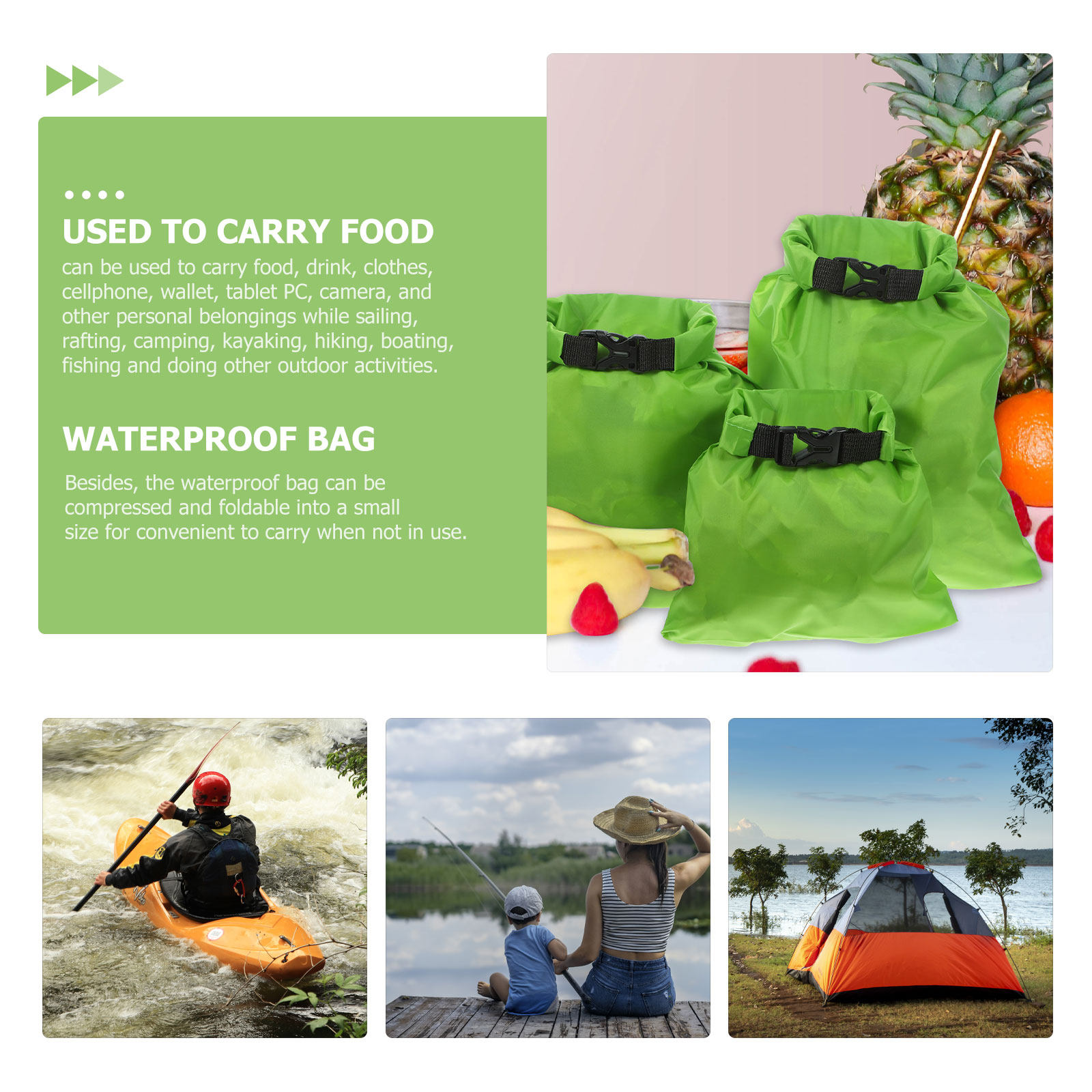 3 sztuki wodoodpornych toreb k – Fishing Kayak Storage Bag recenzja i cena