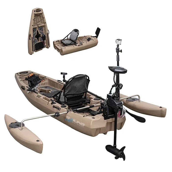 Składana plastikowa łódka wędk – Fishing Kayak Pedal Drive recenzja i cena
