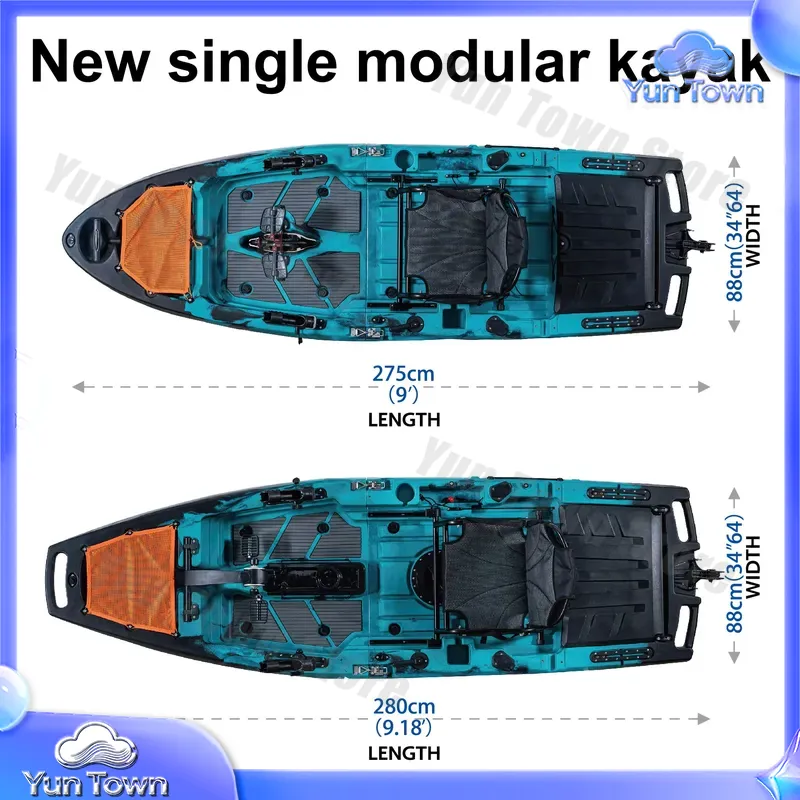 Modułowy kajak 9,5 stopy Sit O – Fishing Kayak Pedal Drive recenzja i cena